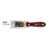 ESPATULA 2' ACERO INOXIDABLE CON MANGO DE MADERA, EXPERT
