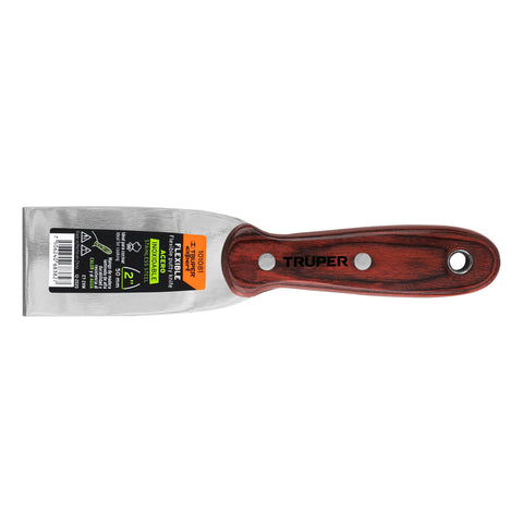 ESPATULA 2' ACERO INOXIDABLE CON MANGO DE MADERA, EXPERT