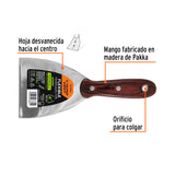 ESPATULA 4' ACERO INOXIDABLE CON MANGO DE MADERA, EXPERT