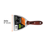 ESPATULA 5' ACERO INOXIDABLE CON MANGO DE MADERA, EXPERT