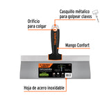 ESPATULA TAPIZADORA DE 12' ACERO INOXIDABLE, TRUPER EXPERT