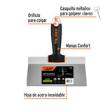 ESPATULA TAPIZADORA DE 8' ACERO INOXIDABLE, TRUPER EXPERT