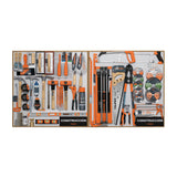 EXHIBIDOR DE CONSTRUCCISN, 80X80 CM, 2 TABLEROS