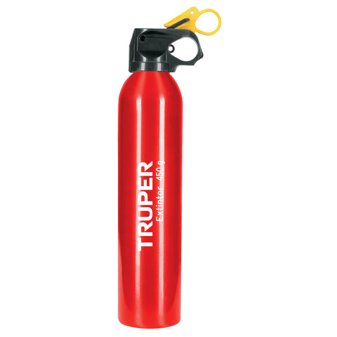 EXTINTOR PORTATIL DESECHABLE 450 G, POLVO TIPO ABC, TRUPER
