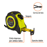 FLEXÓMETRO AUTO LOCK, 5.5 M, CINTA 1"