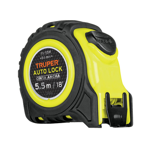 FLEXÓMETRO AUTO LOCK, 5.5 M, CINTA 1"