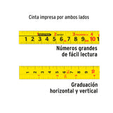 FLEXÓMETRO AUTO LOCK, 5 M, CINTA 3/4"