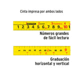 FLEXÓMETRO AUTO LOCK, 8 M, CINTA 1"