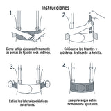 FAJA VENTILADA CON TIRANTES, TALLA MEDIANA