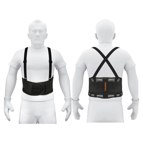 FAJA VENTILADA CON TIRANTES, TALLA MEDIANA