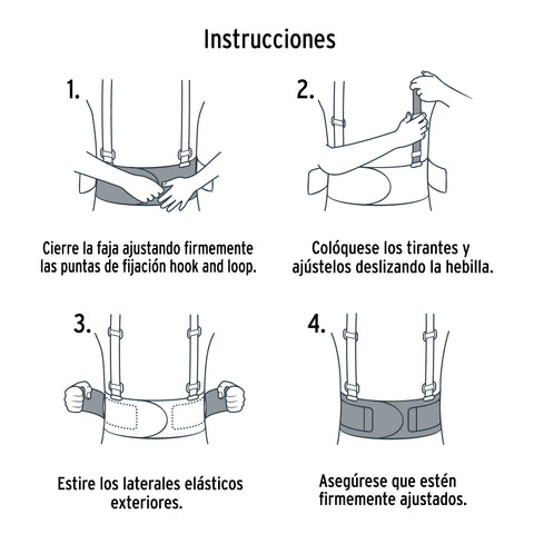FAJA CON TIRANTES AJUSTABLES MEDIANA