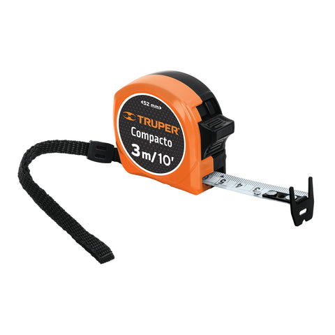 FLEXÓMETRO COMPACTO, 3 M, CINTA 5/8"
