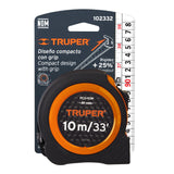 FLEXSMETRO COMPACTO 10 M CON GRIP, CINTA 25 MM, TRUPER