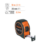 FLEXSMETRO COMPACTO 10 M CON GRIP, CINTA 25 MM, TRUPER