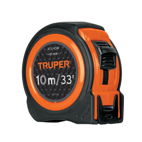 FLEXSMETRO COMPACTO 10 M CON GRIP, CINTA 25 MM, TRUPER