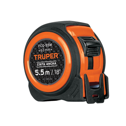 FLEXÓMETRO COMPACTO CON GRIP, 5.5 M, CINTA 1"