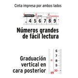 FLEXÓMETRO COMPACTO CON GRIP, 8 M, CINTA 1"