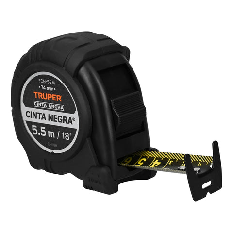 FLEXOMETRO CINTA NEGRA 5.5 M CINTA 27MM
