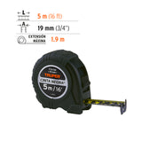 FLEXOMETRO CINTA NEGRA 5M, 19MM, TRUPER