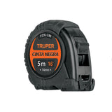 FLEXOMETRO CINTA NEGRA 5M, 19MM, TRUPER