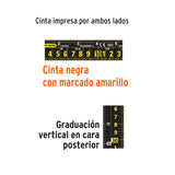 FLEXOMETRO CINTA NEGRA 8M CINTA 27MM
