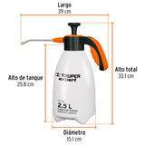 FUMIGARO DOMESTICO DE 2 LTS, MAGO ERGONOMICO, TRUPER EXPERT