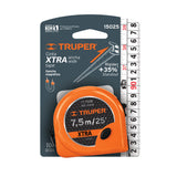 FLEXÓMETRO XTRA 7.5 M CINTA EXTRA ANCHA 28, TRUPER