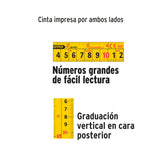 FLEXÓMETRO INDUSTRIAL, 5.5 M, CINTA 1"