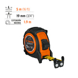 FLEXÓMETRO INDUSTRIAL, 5 M, CINTA 3/4"