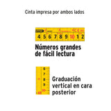 FLEXÓMETRO INDUSTRIAL, 8 M, CINTA 1"
