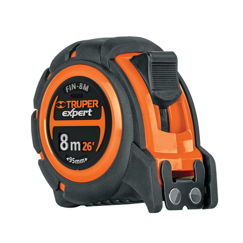 FLEXÓMETRO INDUSTRIAL, 8 M, CINTA 1"