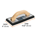FLOTA PLASTICA DURO 9-1/2X4X5/8'