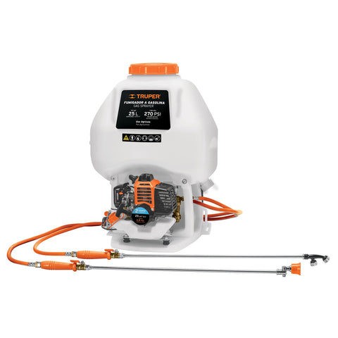 FUMIGADOR DE 25L CON MOTOR A GASOLINA DE 2 TIEMPOS