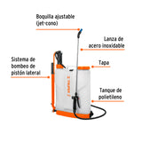FUMIGADOR DE MOCHILA DE 3 GALONES