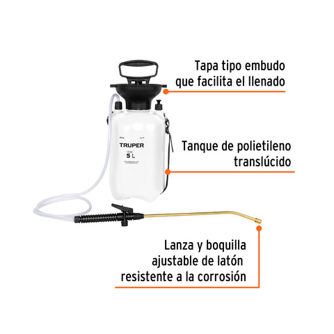 FUMIGADOR, 5 L (1.3 GAL)