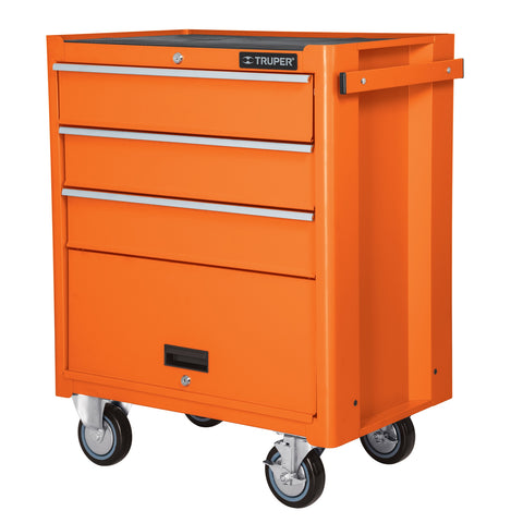 GABINETE METALICO MSVIL, 4 CAJONES, CAPACIDAD 90 KG, TRUPER