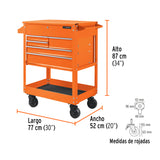 GABINETE METALICO MSVIL, 5 CAJONES, CAPACIDAD 320 KG, TRUPER