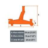 GATO HIDRAULICO DE PATIN DE 3.0 TON. 14947