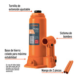 GATO HIDRAULICO DE 6 TON TIPO BOTELLA