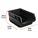 GAVETA APILABLE DE PLASTICO 21 X 14 X 10 CM, TRUPER