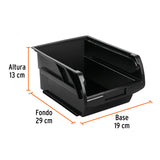 GAVETA APILABLE DE PLASTICO 29 X 19 X 13 CM, TRUPER