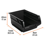 GAVETA APILABLE DE PLASTICO 39 X 24 X 17 CM, TRUPER