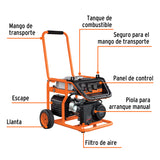 GENERADOR ELÉCTRICO A GASOLINA, INDUSTRIAL, 2,500 W