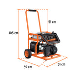 GENERADOR ELÉCTRICO A GASOLINA, INDUSTRIAL, 2,500 W