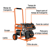 GENERADOR ELICTRICO PORTATIL 4.5 KW MOTOR A GASOLINA, TRUPER
