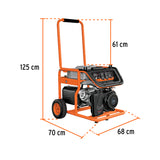 GENERADOR ELICTRICO PORTATIL 4.5 KW MOTOR A GASOLINA, TRUPER