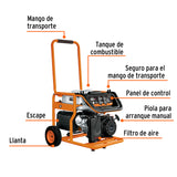 GENERADOR ELICTRICO PORTATIL 8 KW MOTOR A GASOLINA, TRUPER