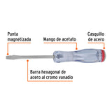 DESARMADOR PLANO DE GOLPE 3/16' X 3'