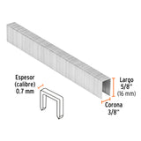 GRAPAS PARA ENEU-3/8, 16MM, 5000 PZAS