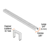GRAPAS PARA ENGRAPADORA ENEU-3/8, 6MM